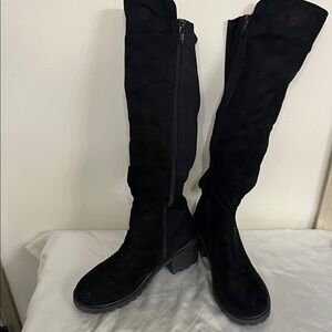 Black Knee-High Boots